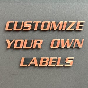 Custom Toolbox Labels-Choose Any Label Names-Lots of Colors!