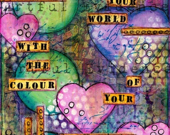 Mixed Media Art Print - Colour Of Your Dreams