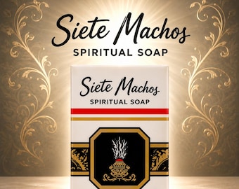 Siete Machos 7 Males Spiritual Soap | Hoodoo Jabon | Vodou Lwa | Espiritismo Bath | Voodoo Spirit | Spiritism