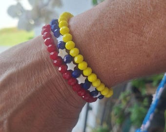 Triple Pulsera Bandera de Venezuela - Venezuelan bracelet