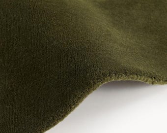 Tappeto in lana verde oliva tuftet a mano / tappeto moderno minimalista