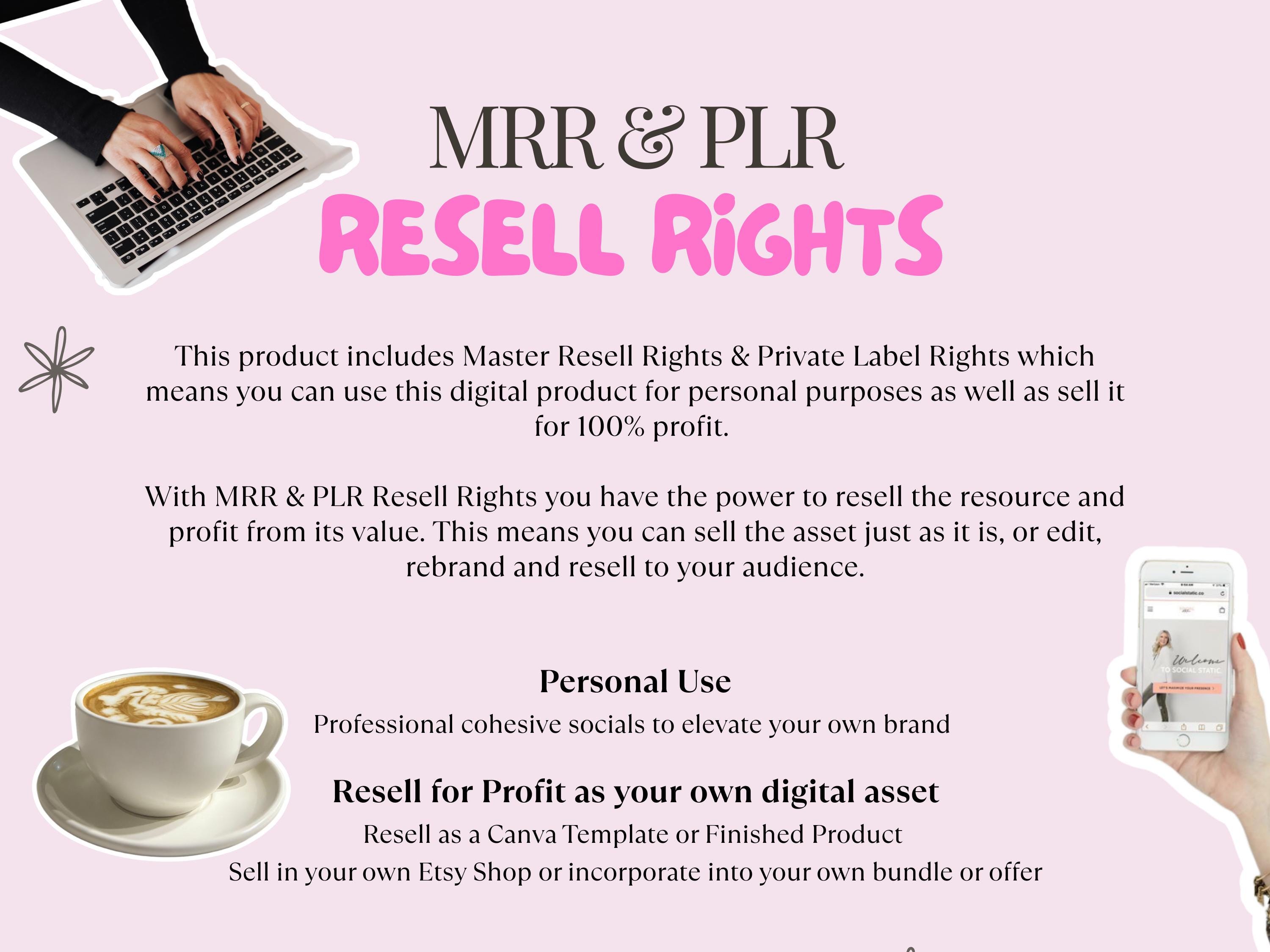 Pink Instagram Carousel Templates MRR PLR | Pink Aesthetic Social Media ...
