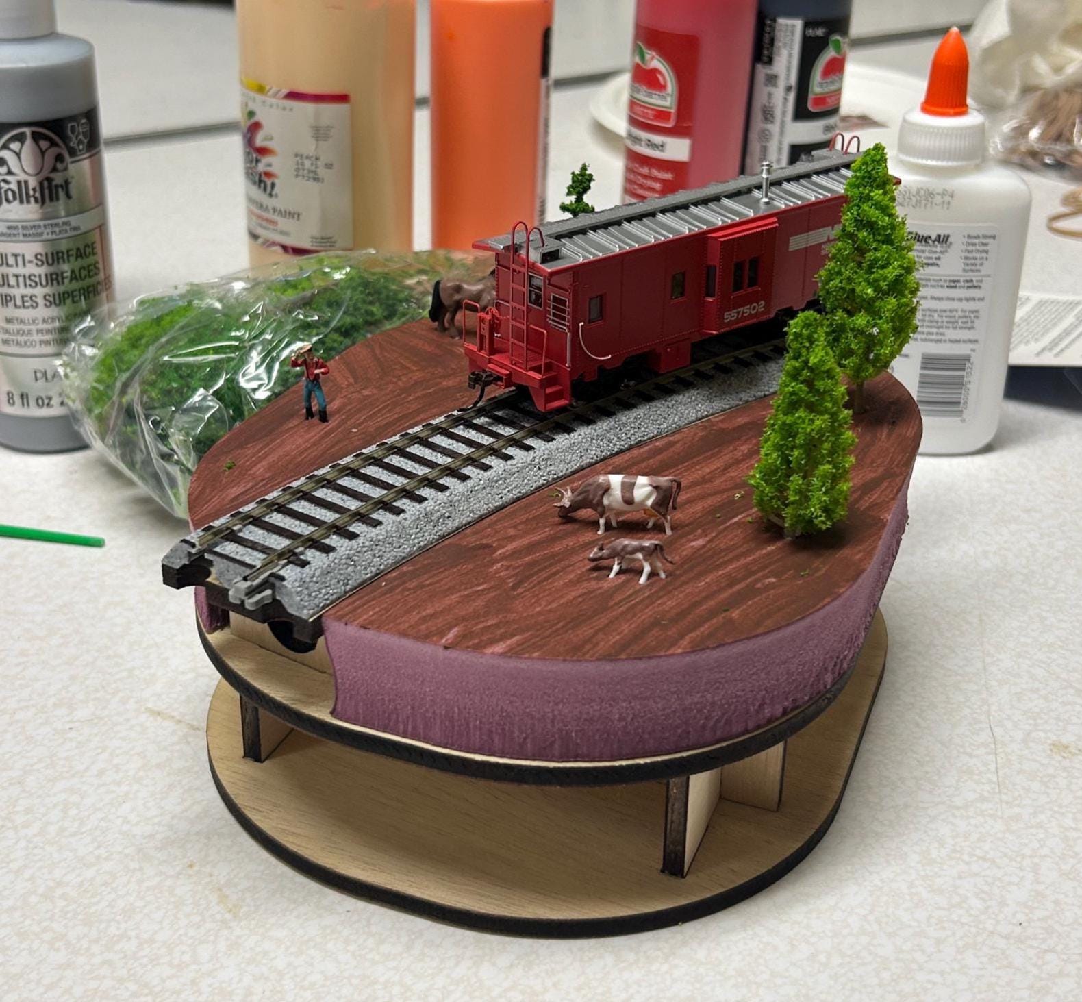 HO Scale Model Train Diorama Kit (kato or Bachmann E-Z Track Compatible ...