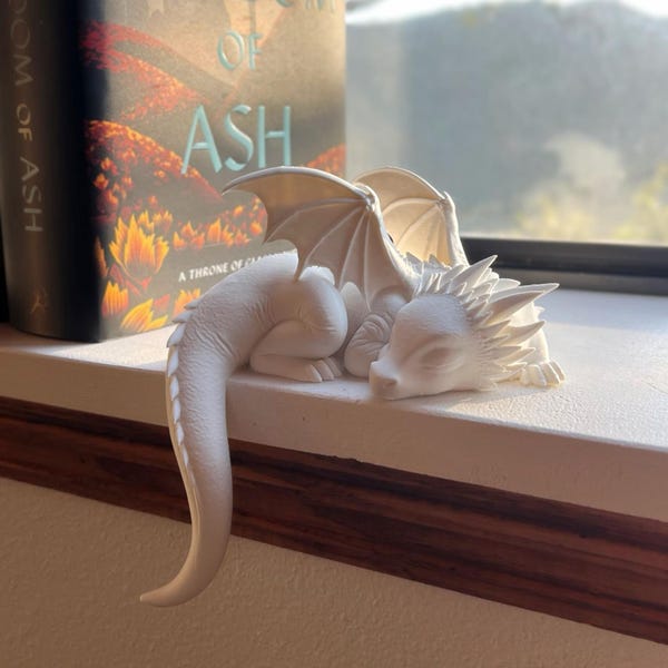 Sleeping Dragon Bookshelf Display | Fantasy Book Lover Gift