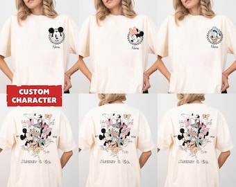 Comfort Colors®Disney Trip T-shirt, Mickey and Friends Tees, Disney Family Vacation Shirt, All Characters Vacation Tee, Walt Disney World