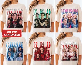 Comfort Colors® Bootleg Zombies 4 Dawn Of The Vampires Descendants Shirt, Addison Nova Victor Zed Chloe, Descendants Zombies World Tour