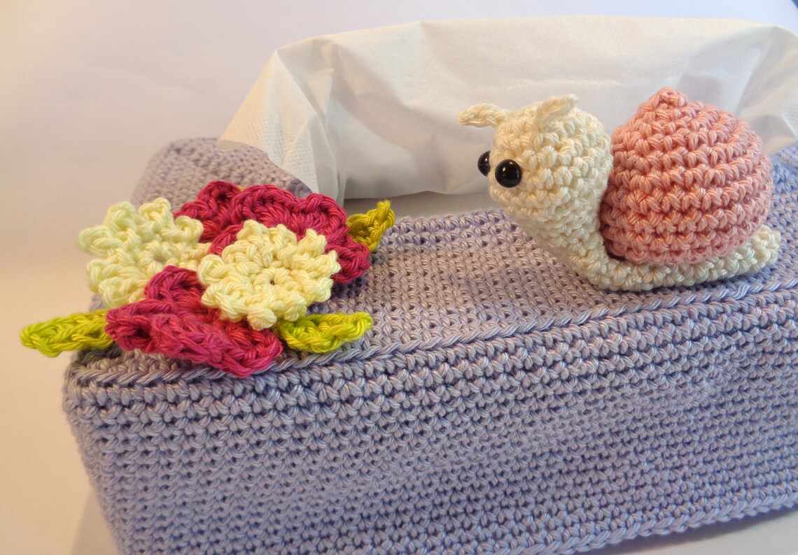 Crochet pattern tissue box cover kleenex box crochet Etsy France