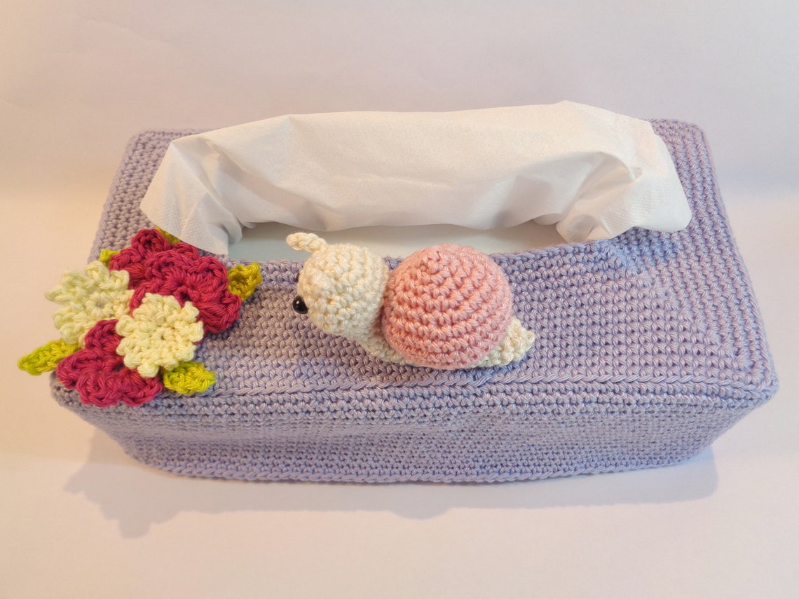 Crochet pattern tissue box cover kleenex box crochet Etsy
