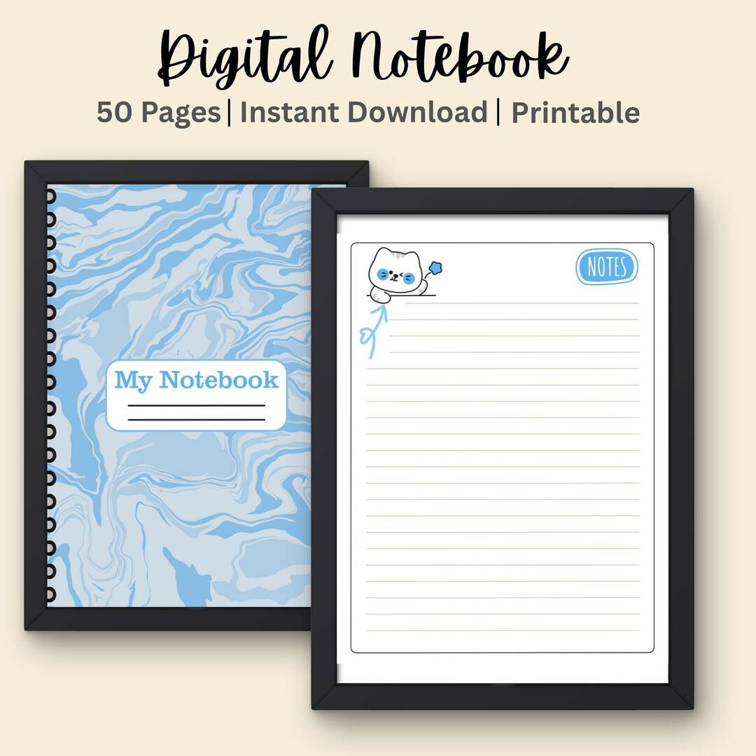 Best Notes Notebook Spiral Digital Notebook 2026 | Goodnotes, Notability & Printable Pdf ...