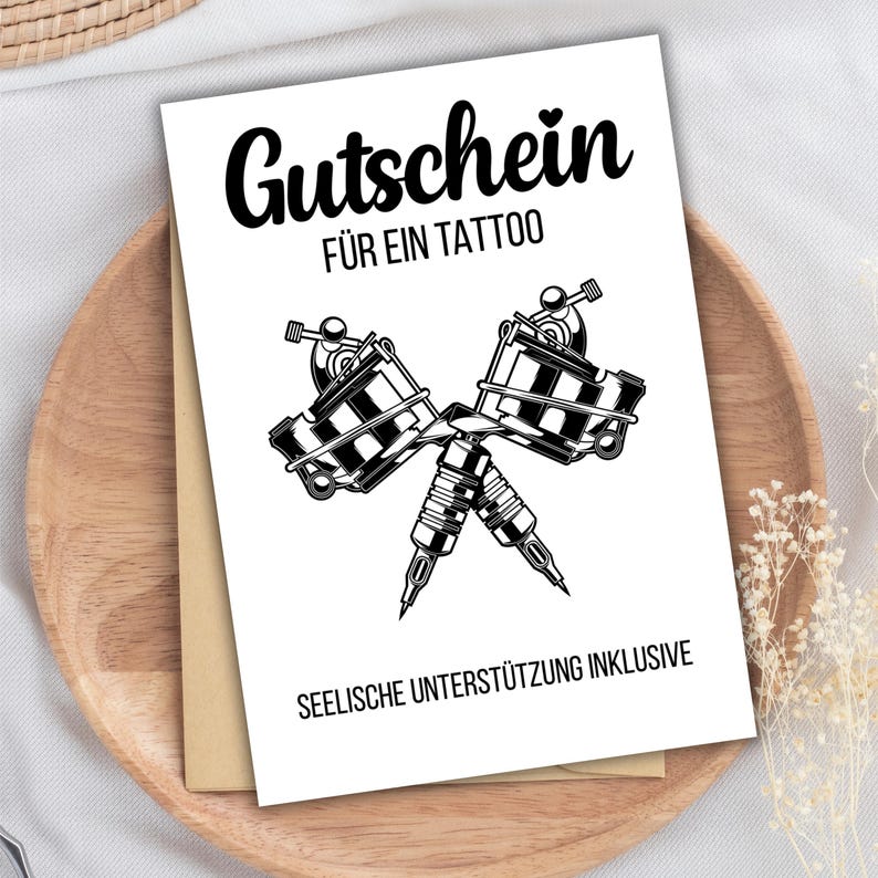 Tattoo Gutschein Vorlage Word