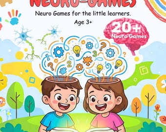 Juegos neurológicos para niños (PDF imprimible), ejercicios de coordinación cerebral bilateral / Libro de actividades de motricidad fina Montessori (tamaño A4 y carta estadounidense)