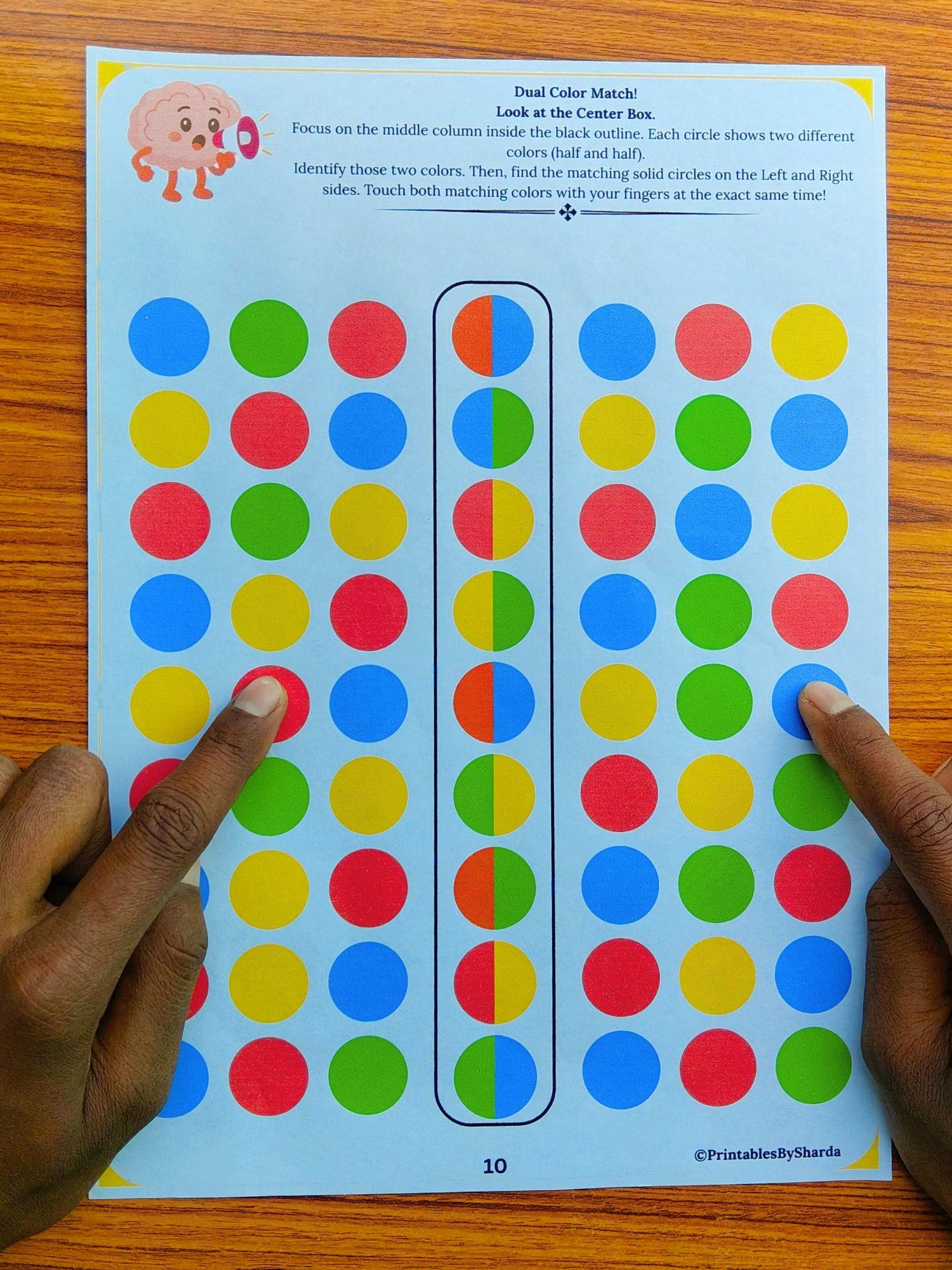 Neuro Games for Kids Printable PDF Bilateral Coordination Brain Gym
