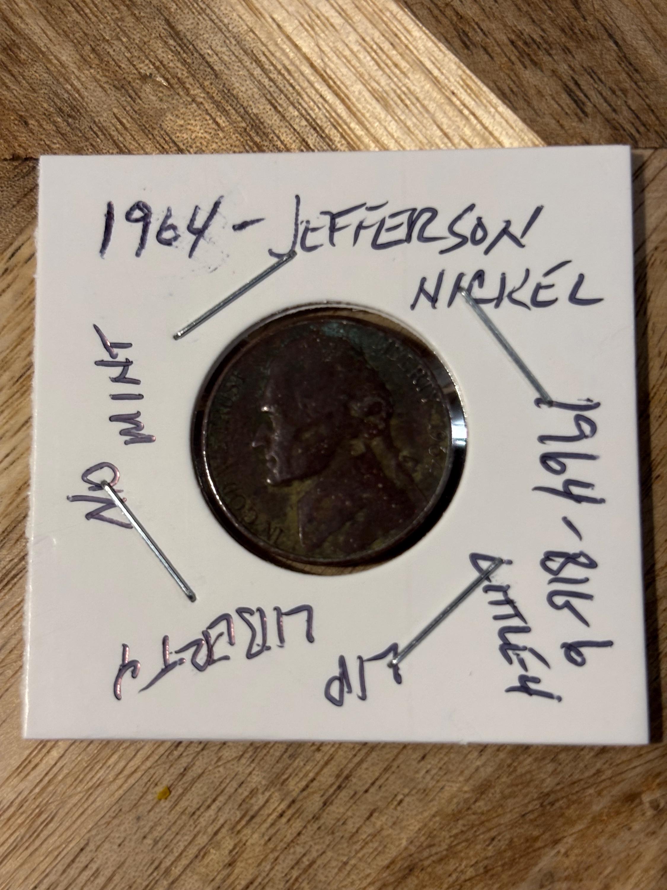Jefferson nickel 1964 - Etsy 日本