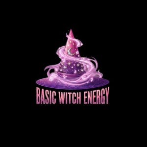Basic Witch Energy Halloween PNG: Spooky Witch Graphic (Digital Download)