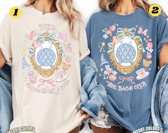 Coquette Disneyland Epcot Bachelorette Shirt, Epcot Bridal Party T-Shirt, Coquette Bow Bridesmaid Shirt, Disneyland Team Bride Tee