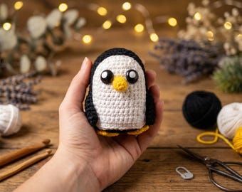 Crochet Penguin Amigurumi Pattern | Beginner Plush Toy PDF (Digital Download)