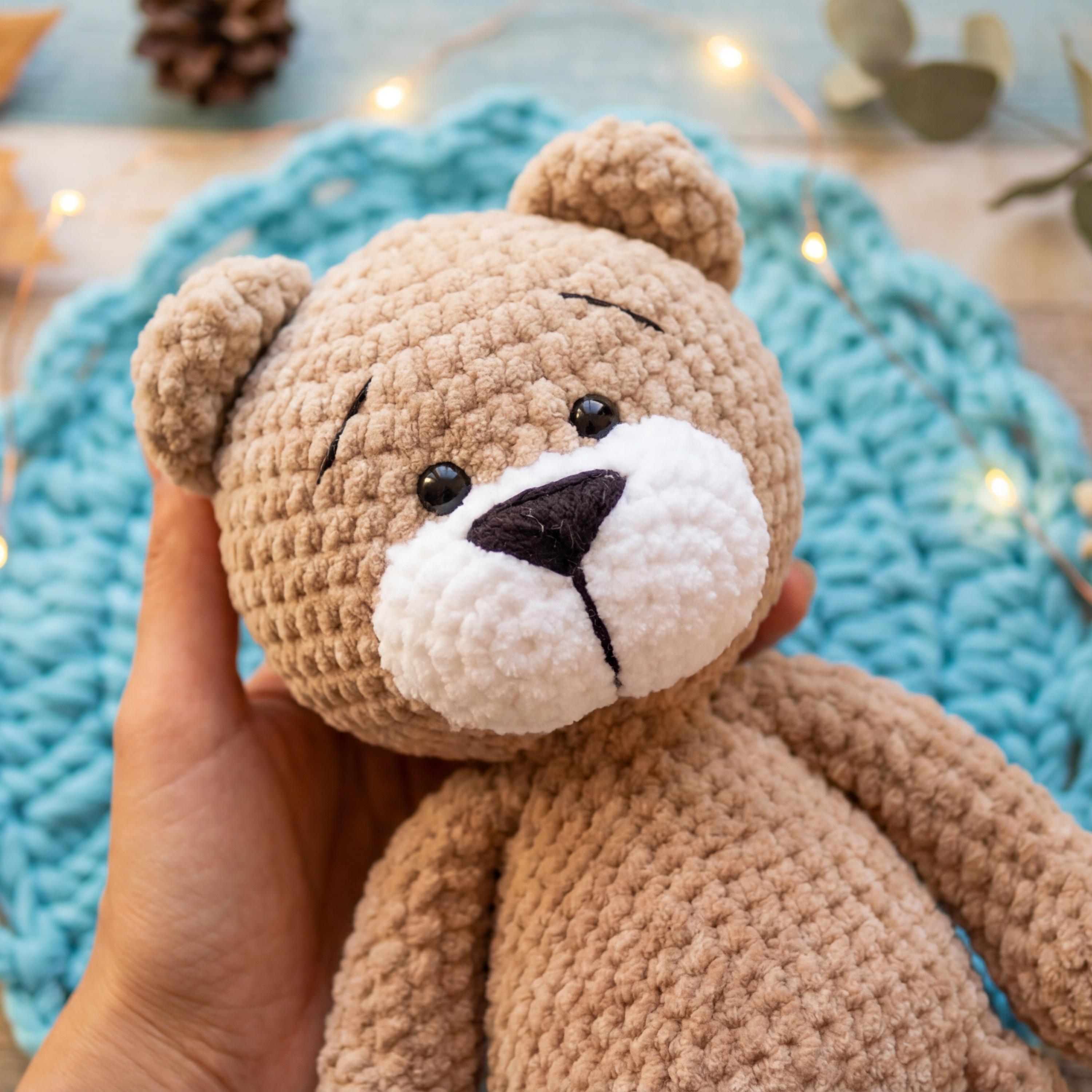Crochet Teddy Bear Pattern | Plush Amigurumi Toy (PDF Download) - Etsy