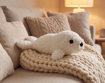 Crochet Seal Plush Pattern | Amigurumi Sea Animal Toy (PDF Download)