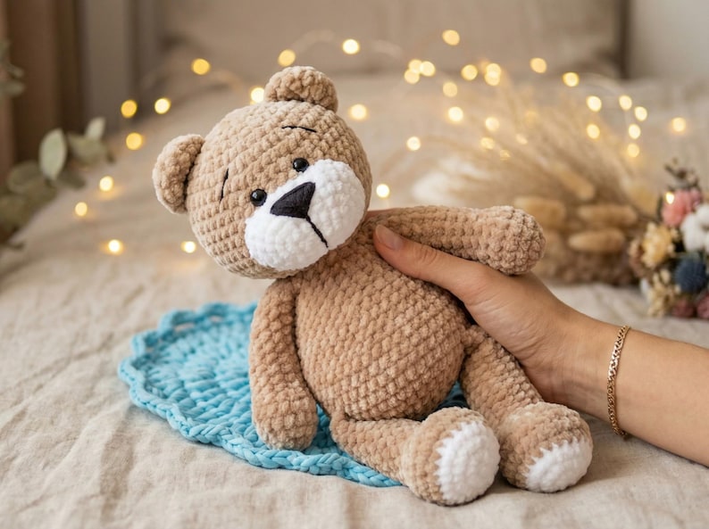 Crochet Teddy Bear Pattern | Plush Amigurumi Toy (PDF Download) - Etsy
