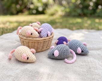 Sugar Mice Crochet Pattern | Amigurumi Toy PDF (UK Terms)