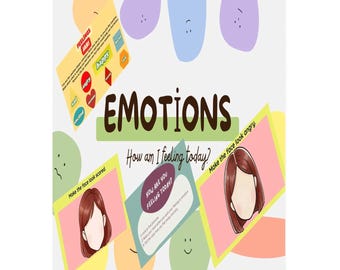 Feelings Matching Game – Toddler Busy Book Printable, Quiet Book Page & Social Emotional Learning