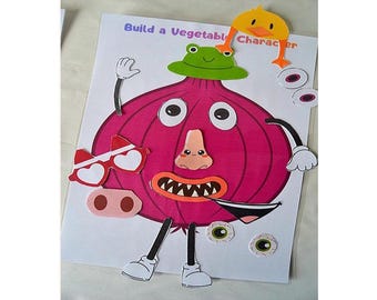 Potato Character Cut and Paste Activity – Body Parts, Shapes Recognition (Digital Download)