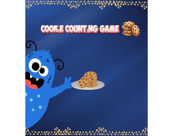 Cookie Counting Game | Preschool Math Activity, Toddler Learning (PDF Download)