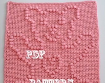 Crochet Pattern - Crochet Baby Security Blanket  - Baby Snuggle Blanket  - Teddy Bear Blanket Pattern - Car Seat or Stroller Blanket