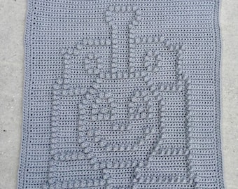 Choo Choo Charley Snuggle Blanket Pattern - Crochet Pattern - Crochet Baby Blanket  - Baby Snuggle Blanket  - Car Seat or Stroller Blanket