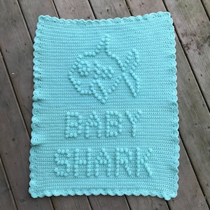 Baby Shark Crochet Baby Blanket Pattern - Baby Blanket Pattern - Blanket Pattern