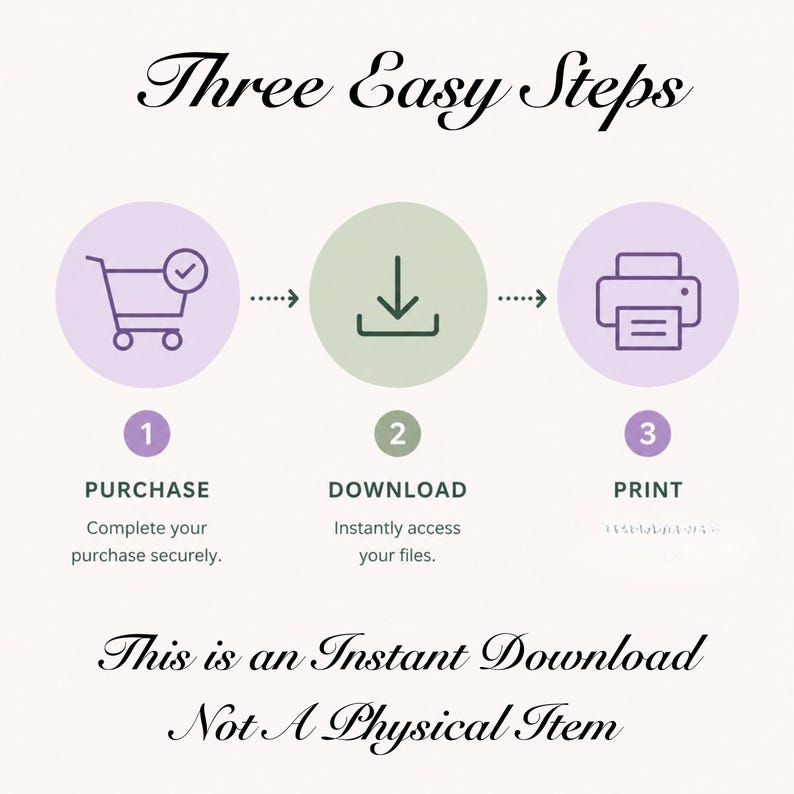 Printable Crochet Hook Size Chart - Instant Download - No Watermark - Etsy