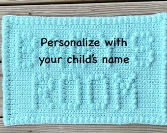 Personalized Crochet Wall Hanging - Personalized Baby's Room Wall Hanging Crochet Pattern - Quick and Easy