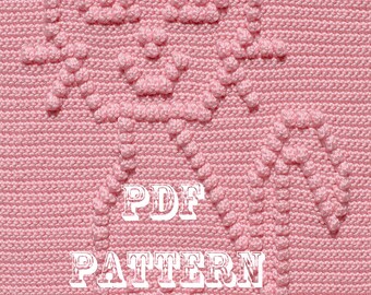 Crochet Pattern - Crochet Baby Blanket  - Baby Snuggle Blanket  - Kitty Blanket Pattern - Car Seat or Stroller Blanket - Kitty Lovey