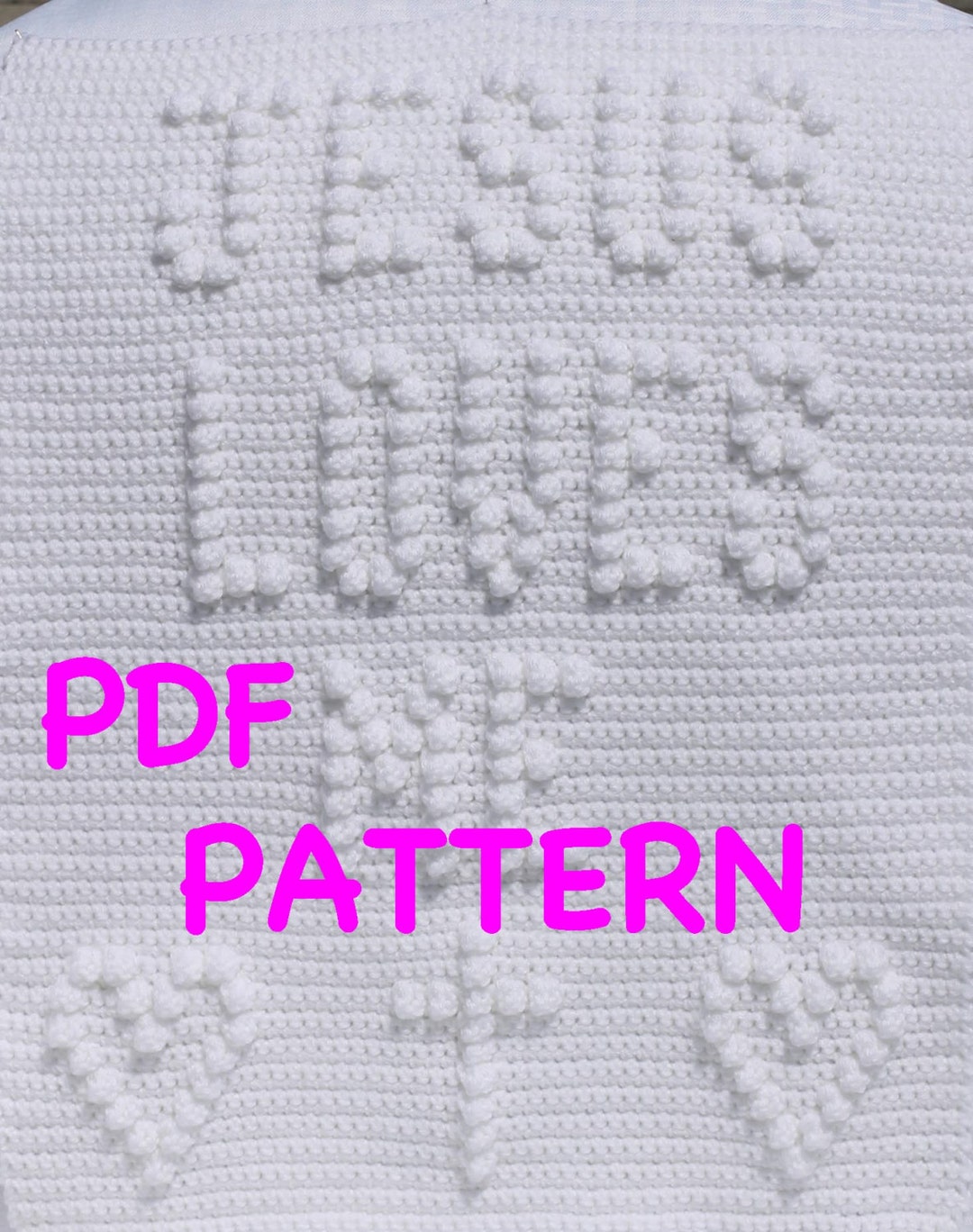 Jesus Loves Me Baby Blanket Pattern Wall Hanging Christening Blanket