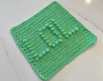 Crochet Dish Cloth Pattern  - Crochet Wash Cloth Pattern - Crochet Face Cloth Pattern