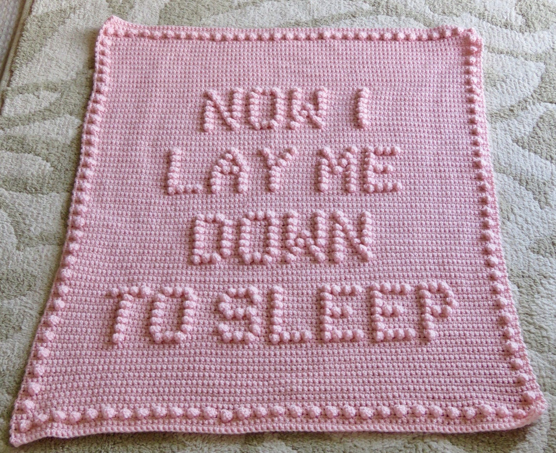 Now I Lay Me Down to Sleep Crochet Baby Blanket Pattern Baby Etsy Canada
