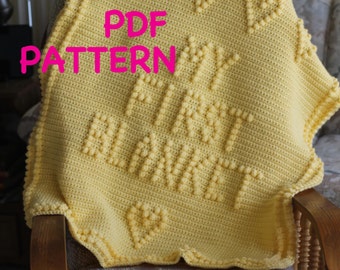 PATTERN - Crochet Baby Blanket Pattern - Baby Blanket Pattern - Blanket Pattern