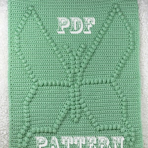 Crochet Pattern - Crochet Baby Blanket  - Baby Snuggle Blanket  - Butterfly Blanket Pattern - Car Seat or Stroller Blanket