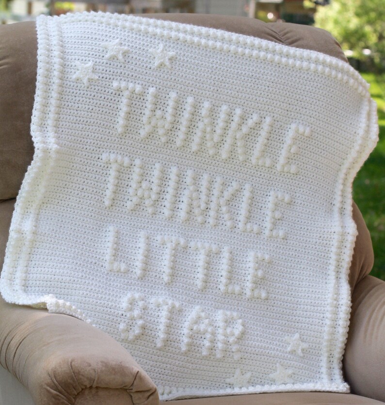 Twinkle Twinkle Little Star Crochet Baby Blanket Pattern Baby Blanket Pattern Blanket Pattern