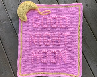 Good Night Moon Quick and Easy Crochet Baby Blanket