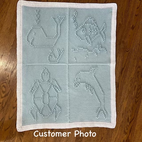 Jelly Fish Baby Blanket Pattern Crochet Baby Security Blanket