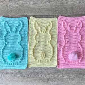 Bunny Tail Panels...Crochet Baby Blanket Pattern - Lots of options with this pattern