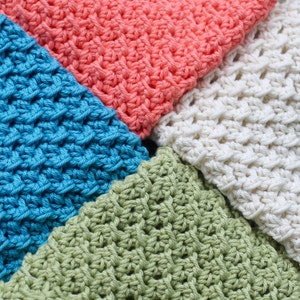Crochet Dish Cloth  Face Cloth Pattern - Seedling Dish Cloth/Face Cloth Pattern