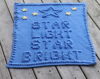 Star Light Star Bright Crochet Baby Blanket Pattern - Baby Blanket Pattern - Blanket Pattern