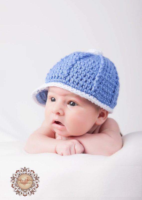 Items similar to Crochet Baby Hat Baby Baseball Cap on Etsy