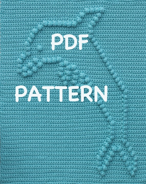 Dolphin Baby Blanket Pattern Crochet Pattern Crochet Baby Etsy