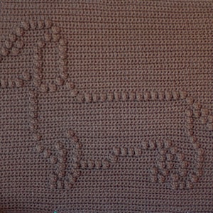 INSTANT DOWNLOAD - Dachshund Crochet Baby Blanket Pattern - Baby Blanket Pattern - Blanket Pattern