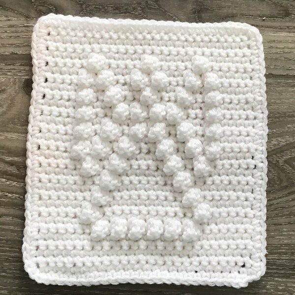 Angel Square Crochet Pattern - Baby Blanket Squares Pattern - Washcloth Pattern - Facecloth Pattern