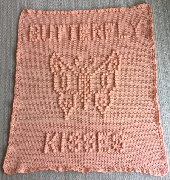 Butterfly Kisses Baby Blanket Pattern Baby Blanket Pattern Bobble Blanket Pattern Popcorn Blanket