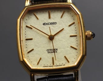 Vintage 1982 Citizen Exceed 1930-191081 |super Hard Alloy Case